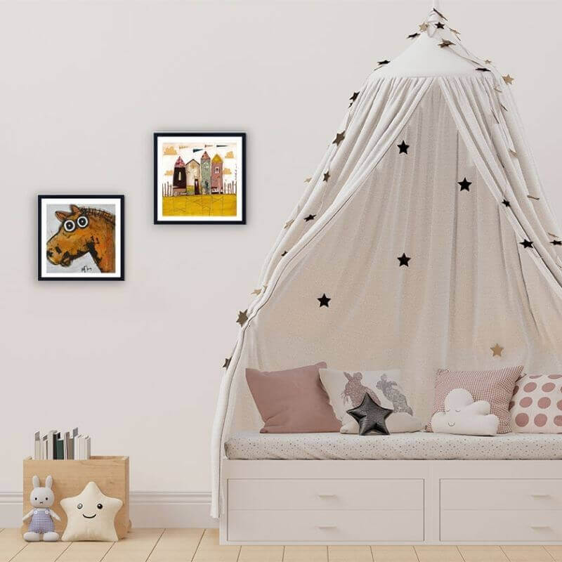 collection de tableau de cheval carré d'artistes